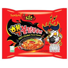 Локшина рамьон Бульдак 2хSpicy Hot Chicken Samyang Buldak, 140 г